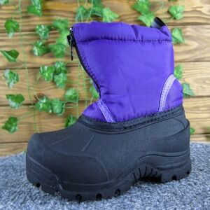 Northside Toddler Girl 6 Purple Waterproof Winter Snow Boots‎ Zip Up Insulated
